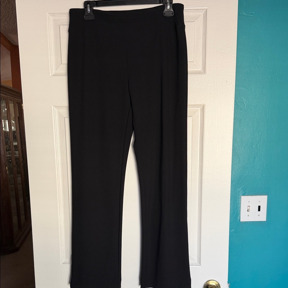Boston Proper Black Boot-Cut Ponte Pants